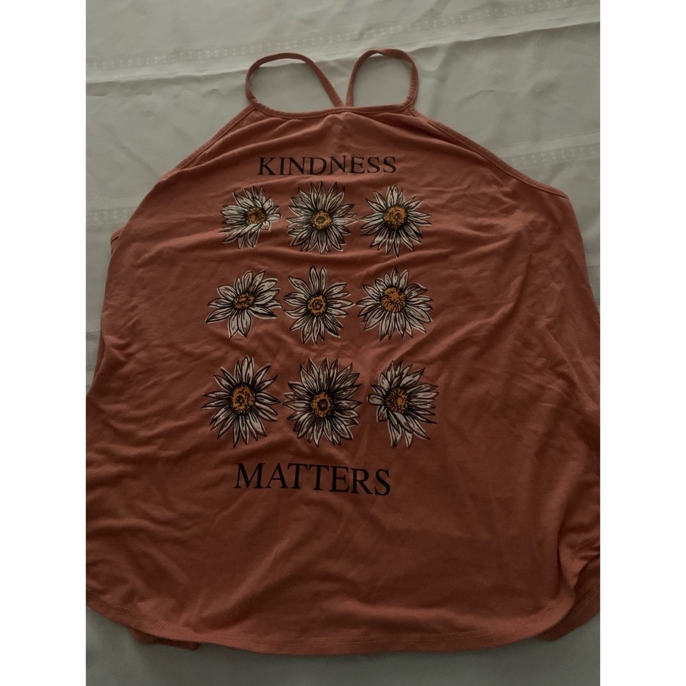 Kindness matters flower tank top